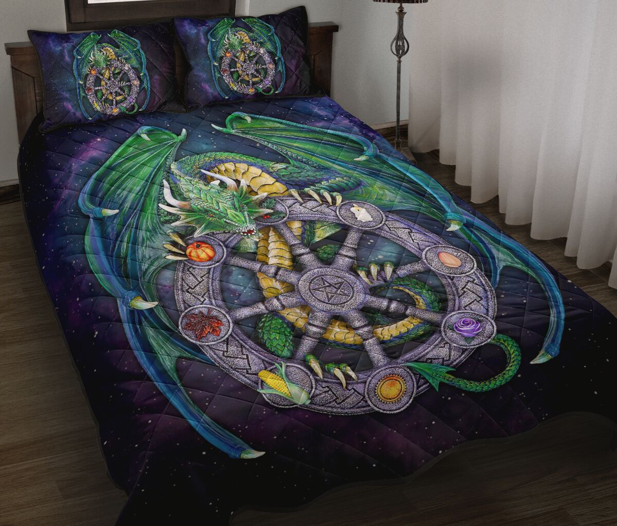 Dragon Quilt Bed Set - Love Quilt Bedding Set