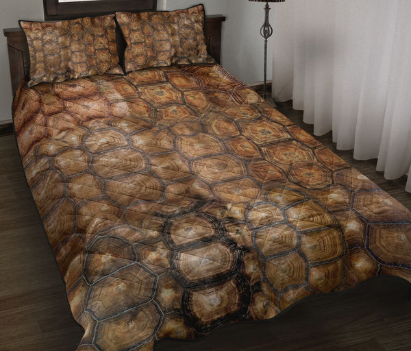 Turtle Shell Quilt Bed Set - Love Quilt Bedding Set