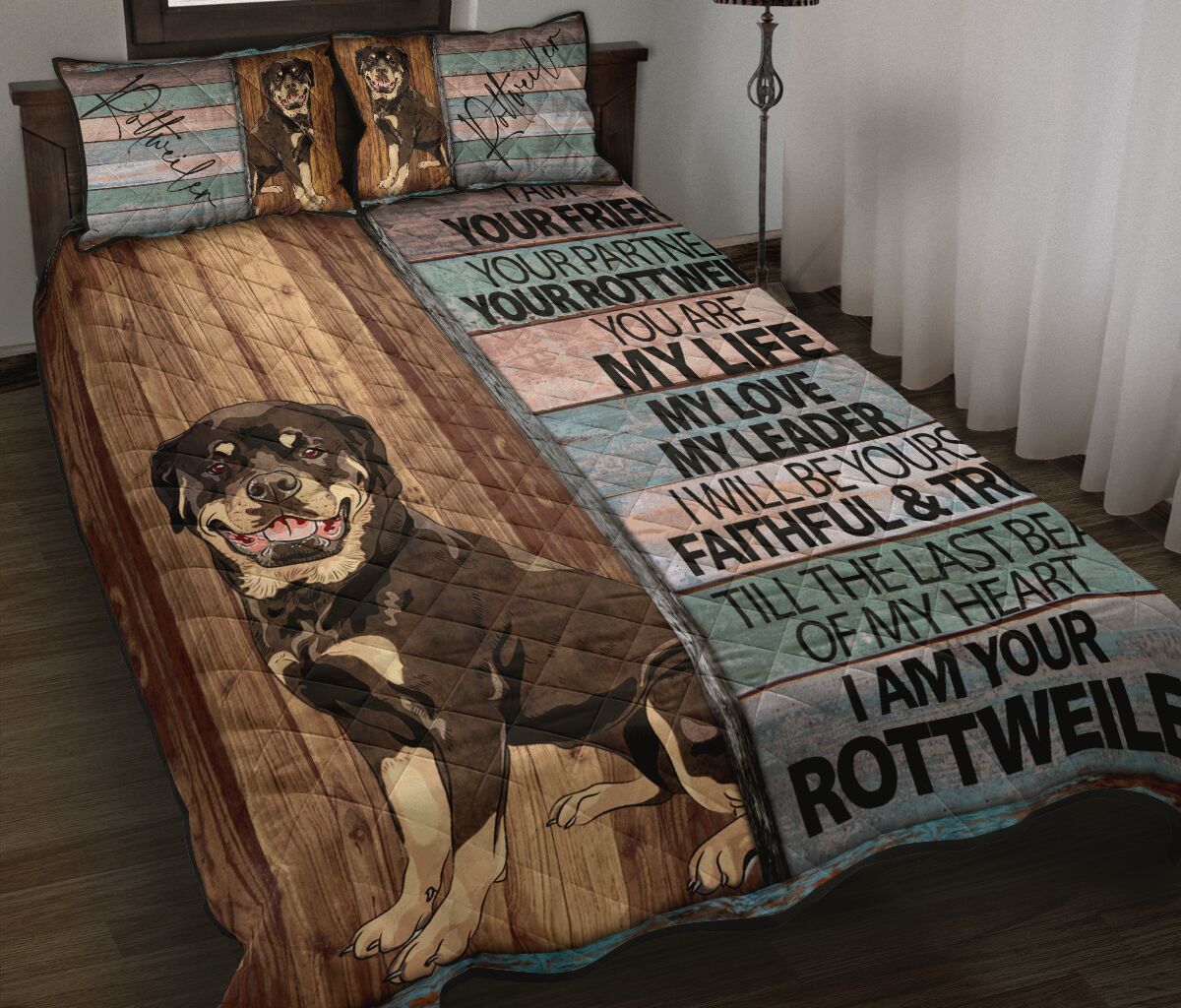 Rottweiler Your Friend - Bed Set - Love Quilt Bedding Set