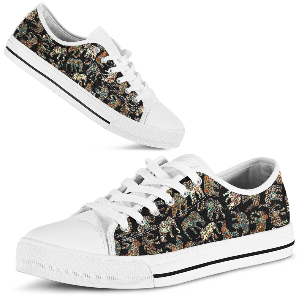 Elephant Fabric Low Top -  Shoes