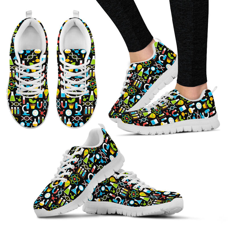Biology Patterns Shoes Sneakers, Running - Love Sneakers