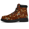 Horse - Galloping Horse Pattern Boots - Love All Season Boots