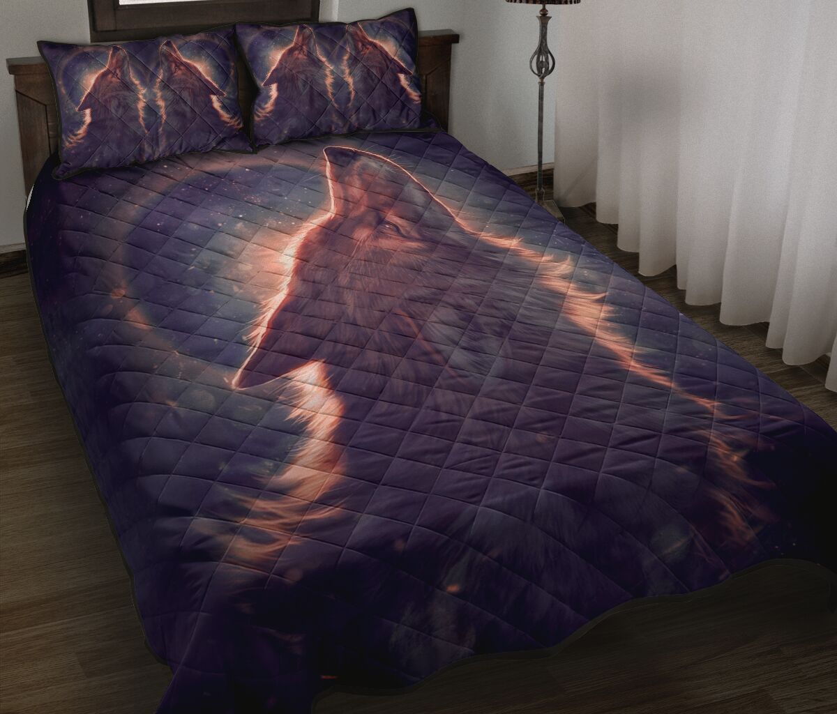Wolf Quilt Bed Set 44 - Love Quilt Bedding Set