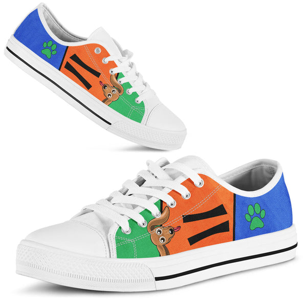 Dachshund Funny Color - Low Top - Da Shoe - Love Love Top Shoes