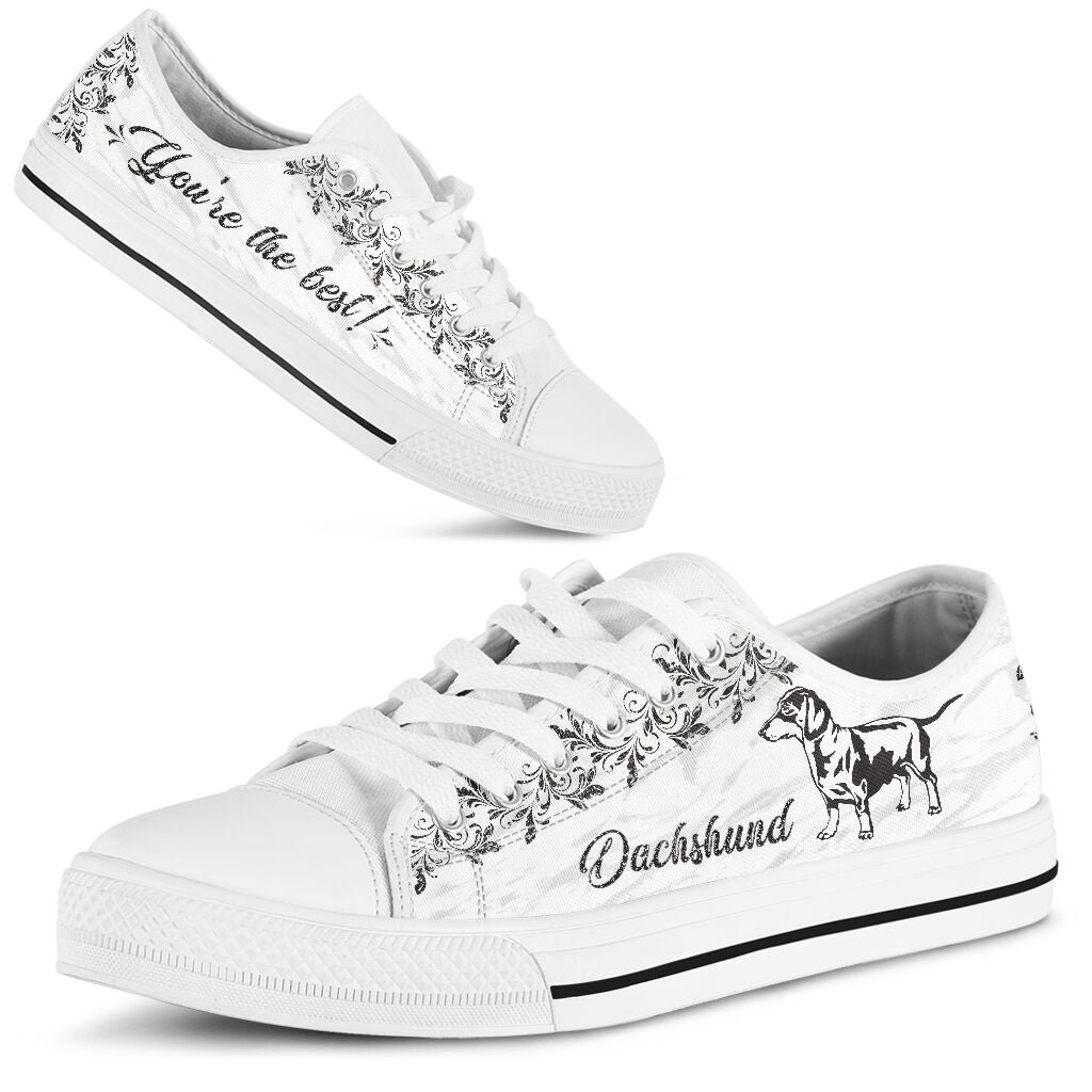 Dachshund Youre The Best - Low Top Shoe - Love Love Top Shoes