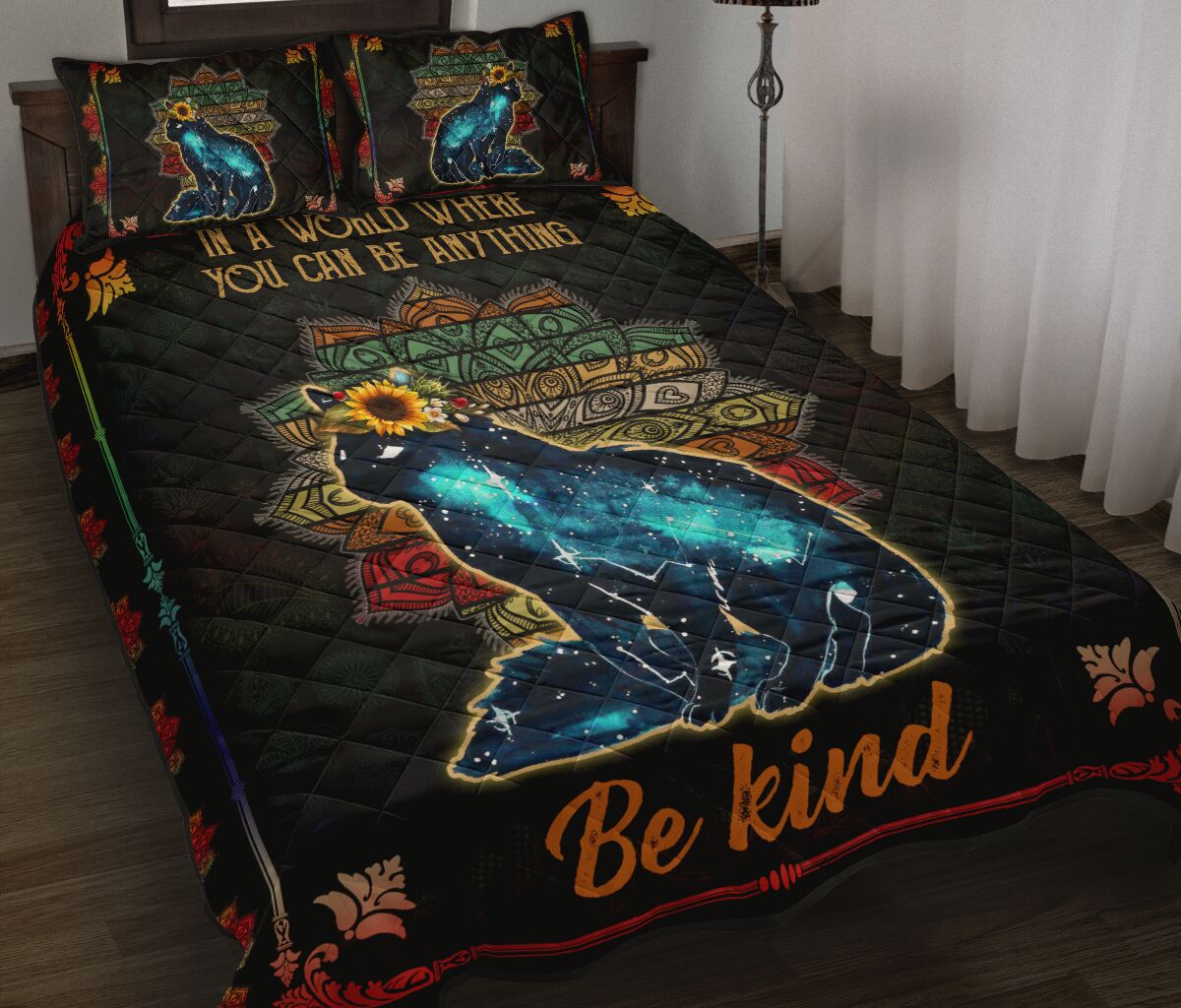 Quilt Bed Set - Cat - Vintage - You Can Be Anything 57 - Love Quilt Bedding Set