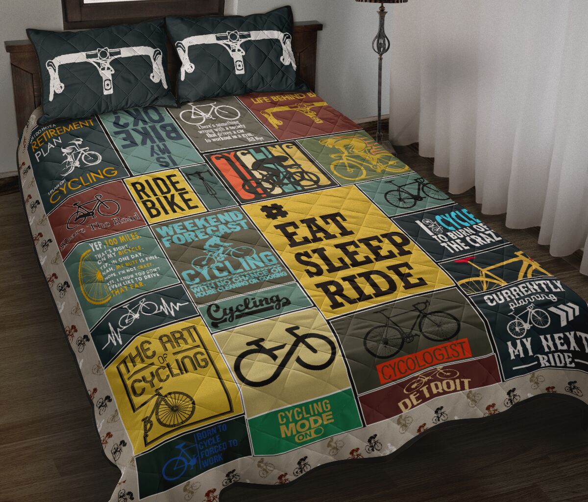 Cycling Is My Bike Ok - Bed Set - Love Quilt Bedding Set