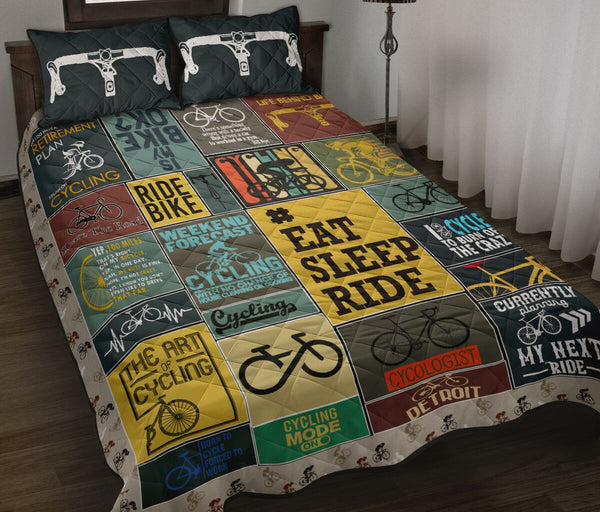 Cycling Is My Bike Ok - Bed Set - Love Quilt Bedding Set