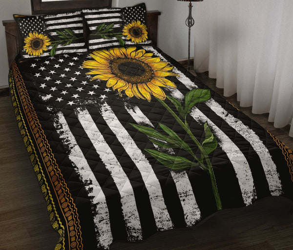 Independence Day - Sunflower - Quilt Bed Set 91 - Love Quilt Bedding Set