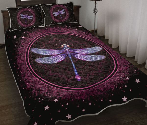 Dragonfly Paisley Round - Love Quilt Bedding Set