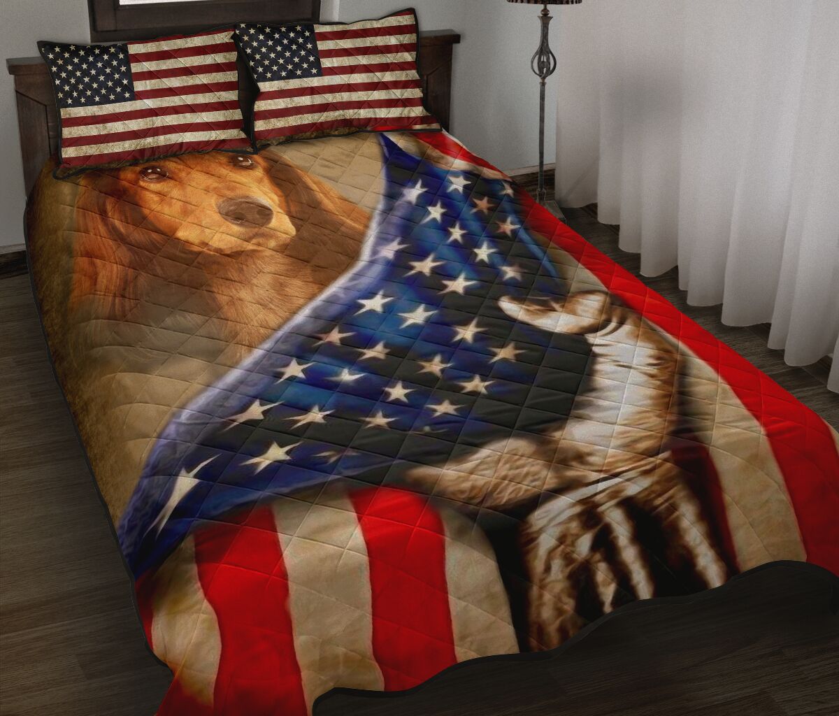 Dachshund Quilt Bed Set 53 - Love Quilt Bedding Set