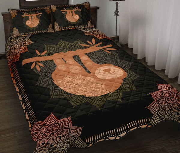 Sloth Quilt Bed Set 94 - Love Quilt Bedding Set