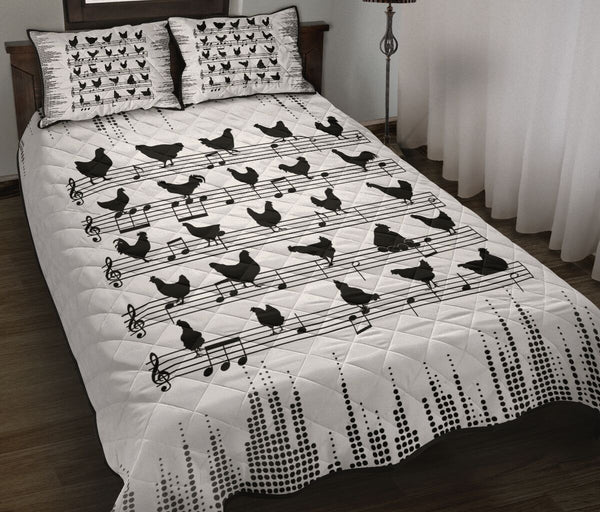 Chicken Staves Style Quilt Bed Set - Love Quilt Bedding Set