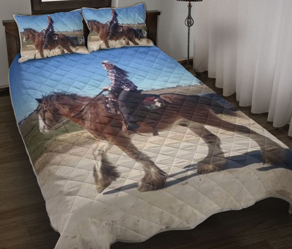 Horse Dry Soil Cracking 3d  2- Love Quilt Bedding Set