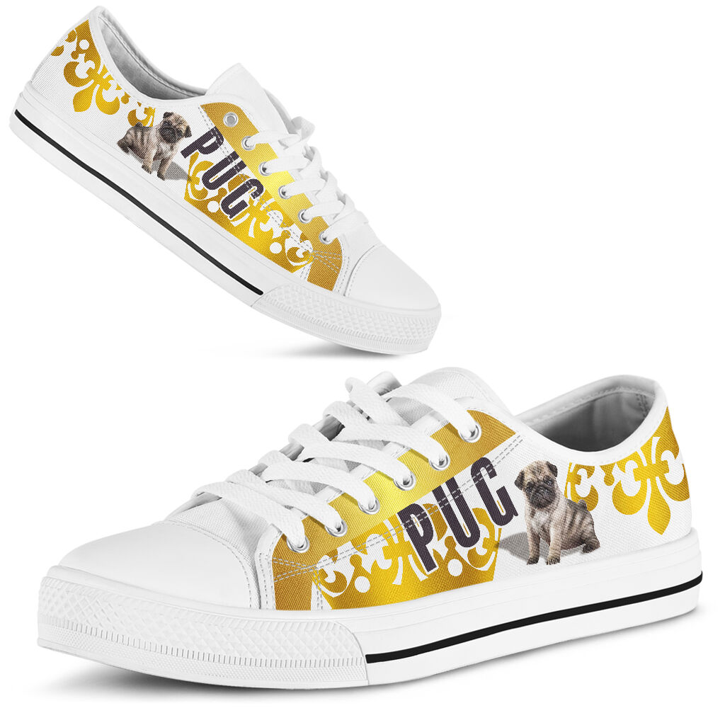 Pug Crown - Low Top Shoe - Love Love Top Shoes