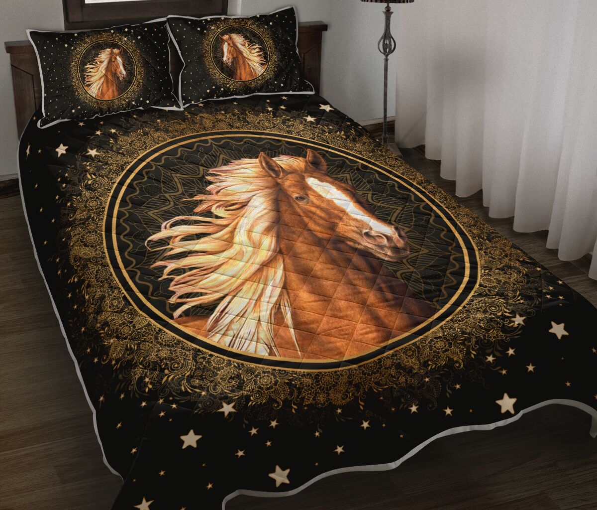 Horse Paisley Round - Love Quilt Bedding Set