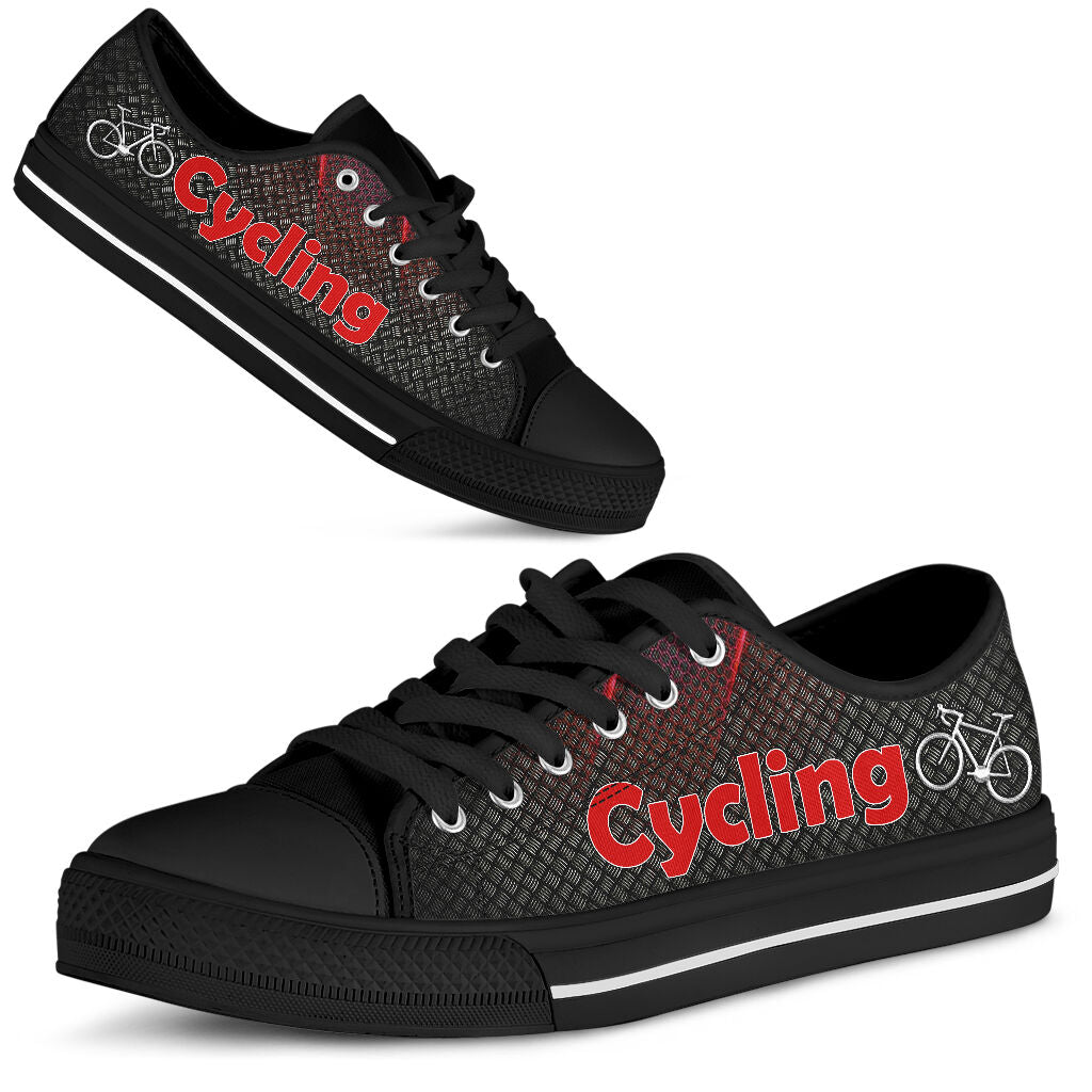 Cycling Red - Low Top Shoe - Love Love Top Shoes