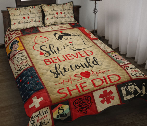 Nurse Life - Bed Set - Love Quilt Bedding Set