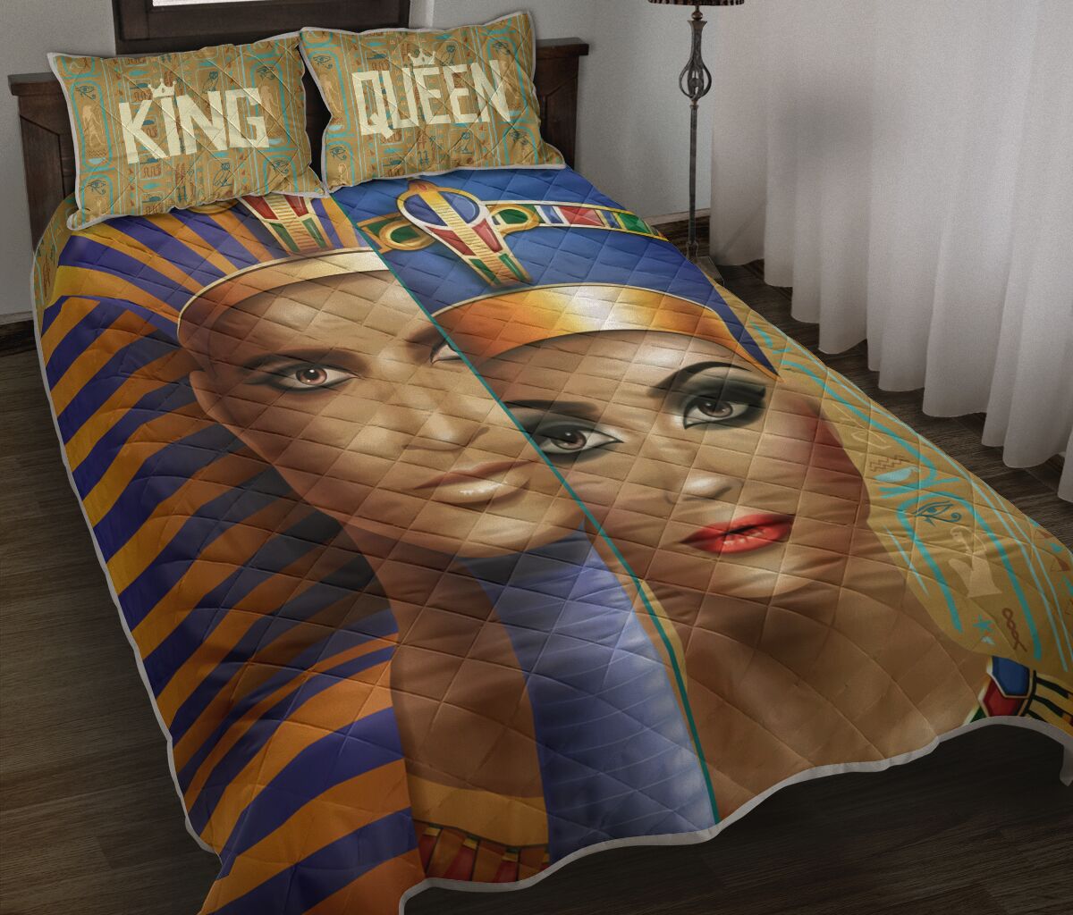 Egyptian King Queen - Bed Set - Love Quilt Bedding Set