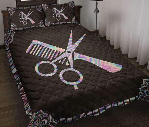 Hairstylist Holographic - Bed Set - Love Quilt Bedding Set