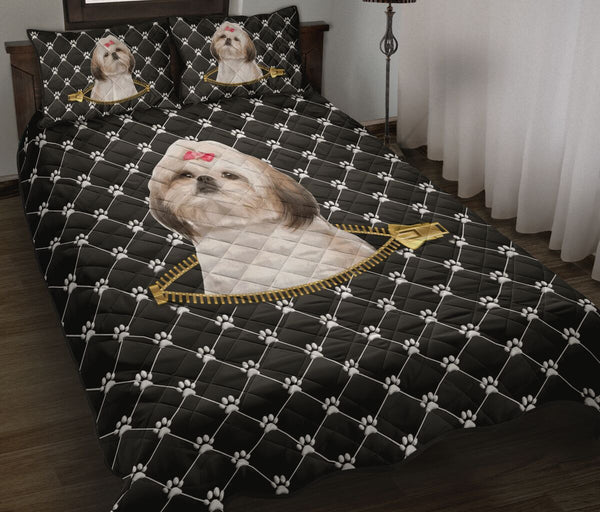 Shih Tzu Zipper - Bed Set - Love Quilt Bedding Set