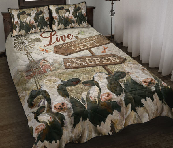 Quilt Bed Set - Farming - Cow 5 - Love Quilt Bedding Set