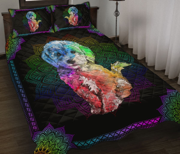 Quilt Bed Set - Poodle 34 - Love Quilt Bedding Set