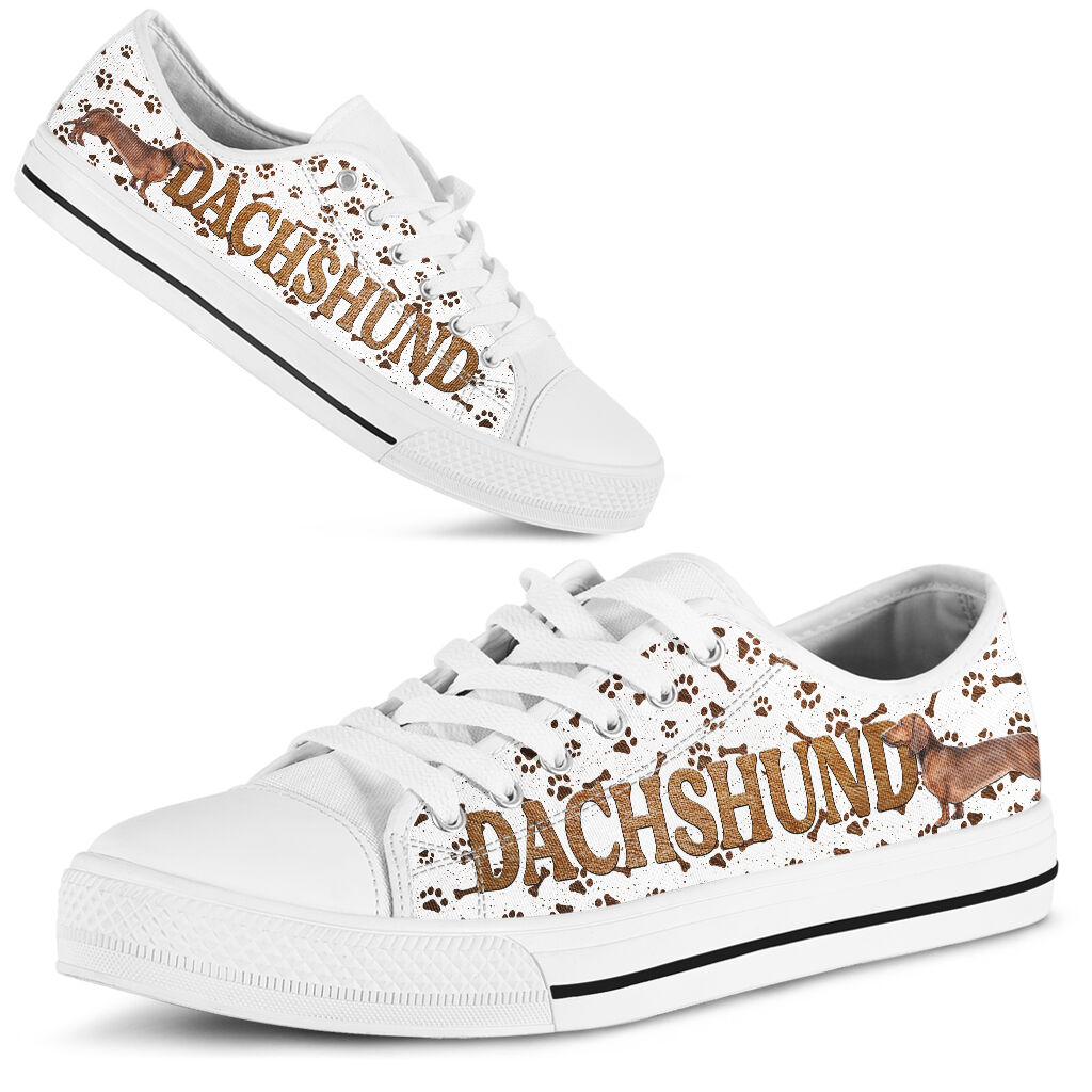 Dachshund Fur Texture - Low Top Shoe - Love Love Top Shoes