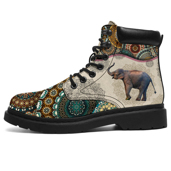 Elephant - Vintage Mandala Asboot - Love All Season Boots