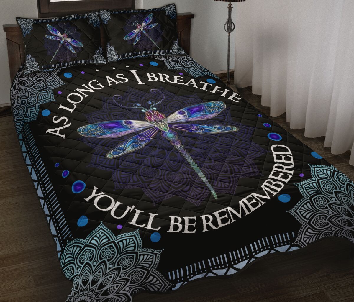 Dragonly Quilt Bed Set - Youll Be Remembered 91 - Love Quilt Bedding Set