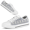 Elephants Vintage Patterns Low Top Shoes