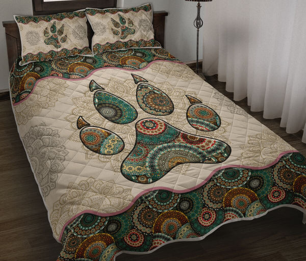 Cat - Vintage Mandala Sky Foot - Love Quilt Bedding Set