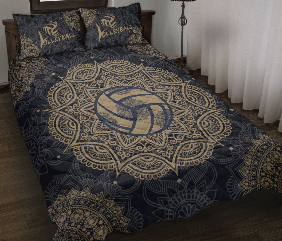 Volleyball Mandala - Bed Set- Love Quilt Bedding Set