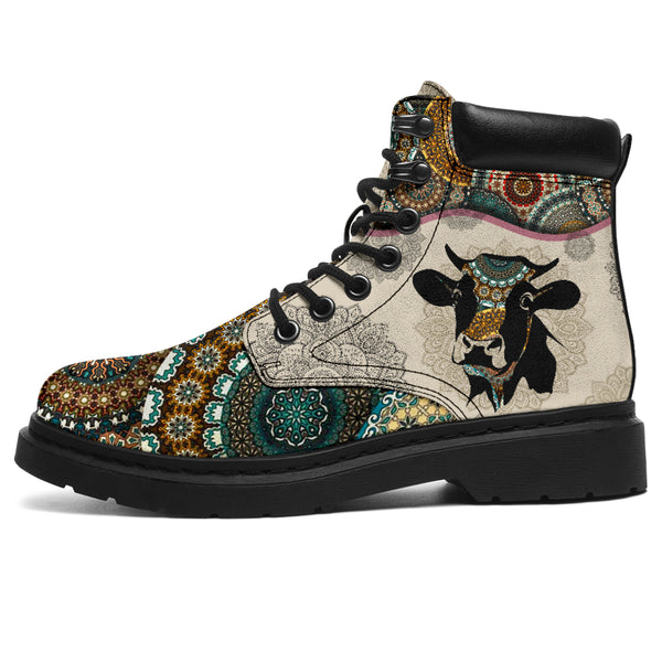 Cow - Vintage Mandala Asboot Sky - Love All Season Boots