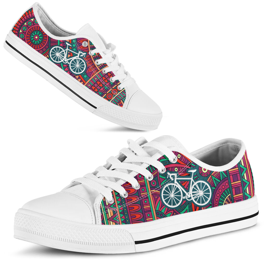 Cycling Ethnic Mandala - Low Top Shoe - Love Love Top Shoes