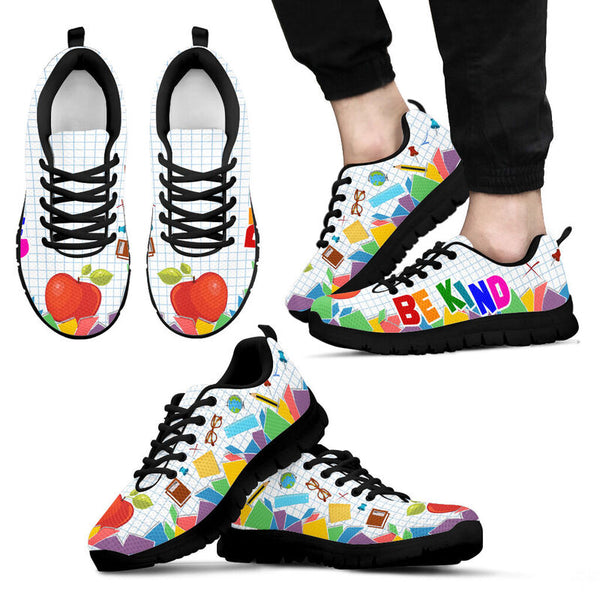 Teacher- Be Kind Sneakers, Running Shoes, Shoes For Women, Shoes For Men, Custom Shoes, L- Love Sneakers