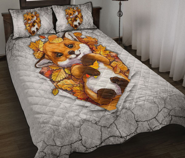 Fox Break Style Quilt Bed Set - Love Quilt Bedding Set