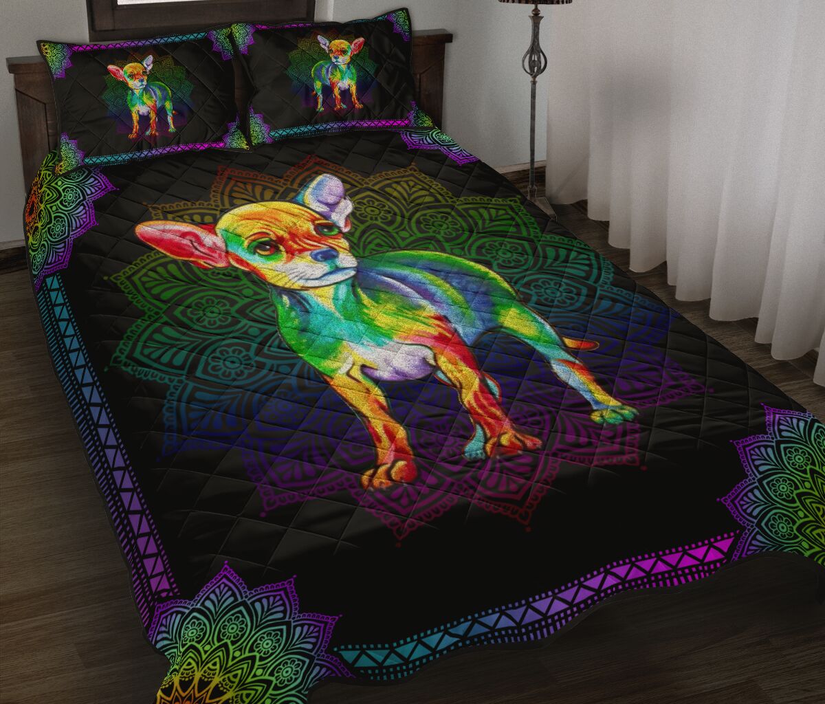 Quilt Bed Set - Chihuahua 52 - Love Quilt Bedding Set