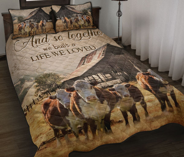 Quilt Bed Set - Cows - And So Together 9 - Love Quilt Bedding Set