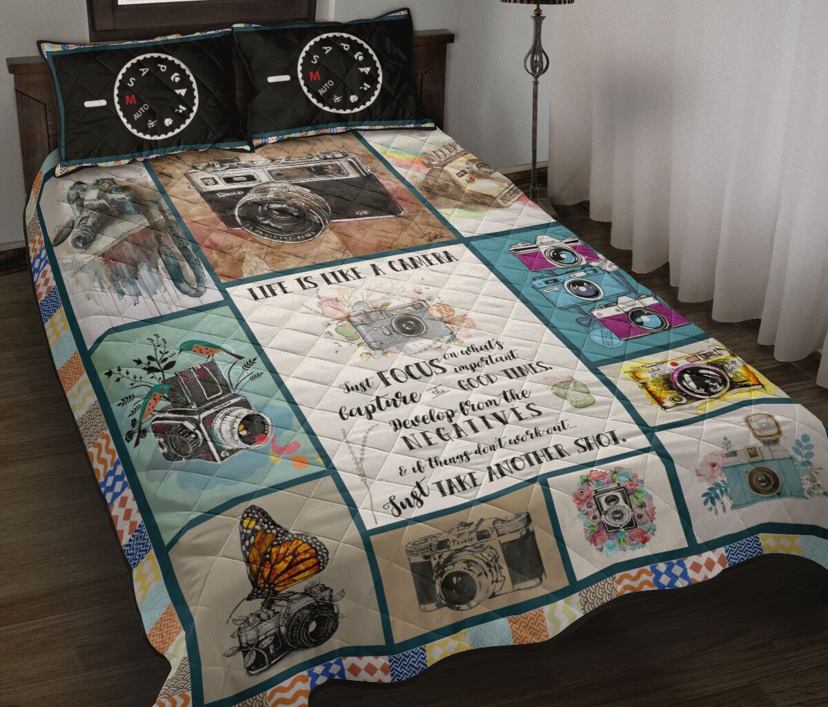 Life Is My Camera - Bed Set - Love Quilt Bedding Set