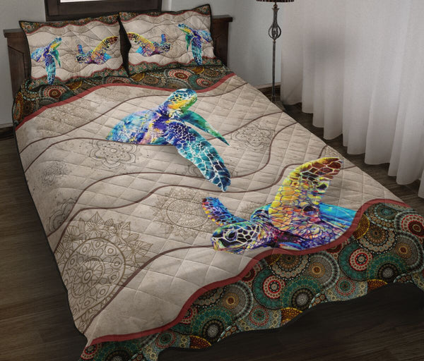 Quilt Bed Set - Turtle 87 - Love Quilt Bedding Set