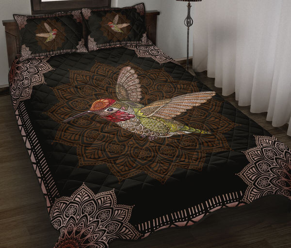 Humming Birds Quilt Bed Set 55 - Love Quilt Bedding Set