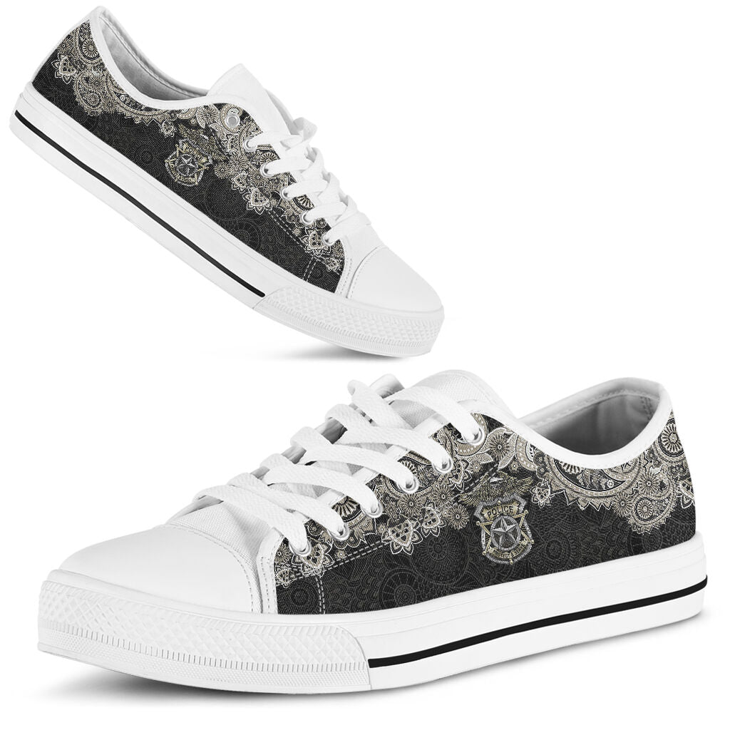 Police Lowtop Shoe - Love Love Top Shoes