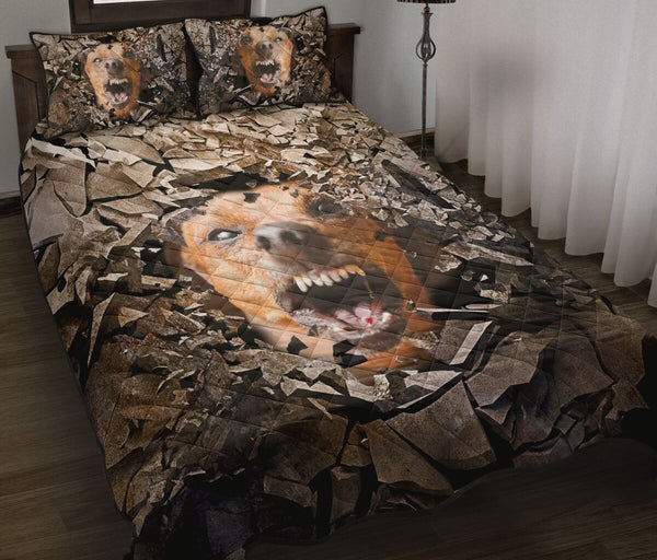Dachshund Angry - Bed Set- Love Quilt Bedding Set