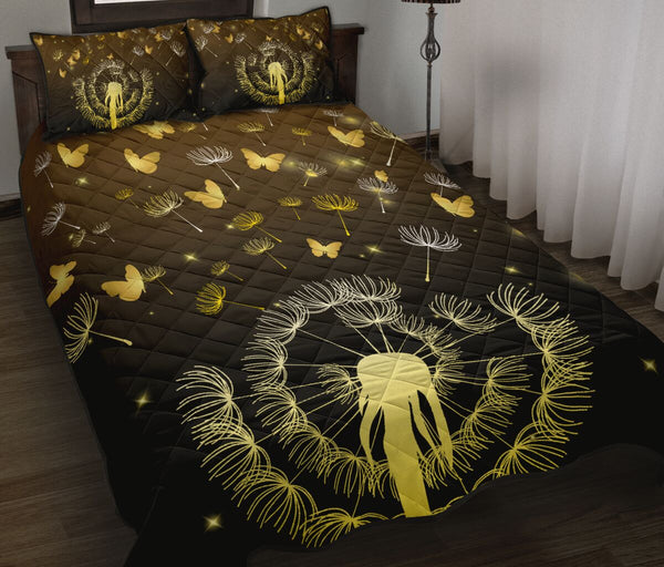 Butterfly Dandelion - Bed Set - Love Quilt Bedding Set