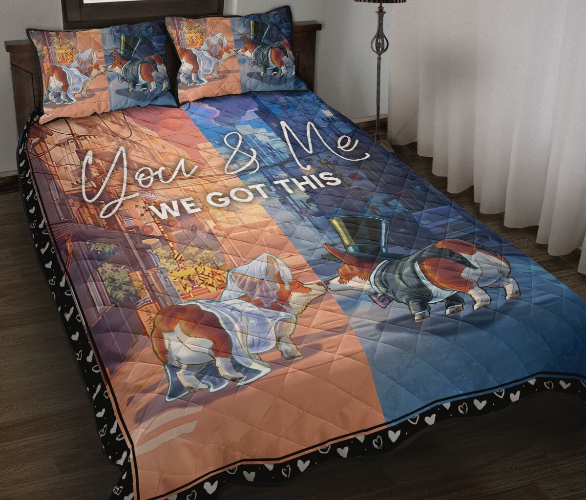 Corgis Got This - Quilt Bed Set - Nnl - Love Quilt Bedding Set
