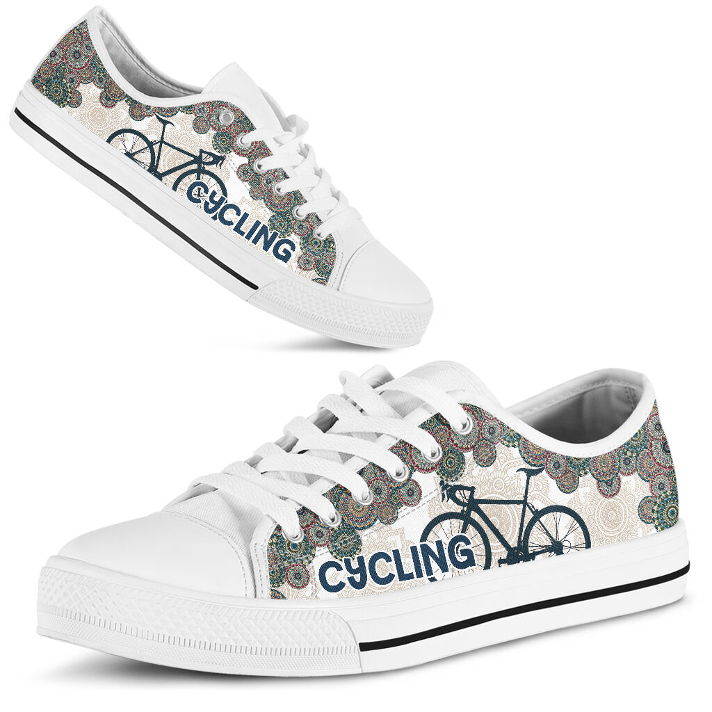 Cycling Mandala - Low Top Shoe - Love Love Top Shoes