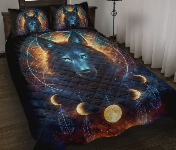 Wolf Quilt Bed Set 67 - Love Quilt Bedding Set