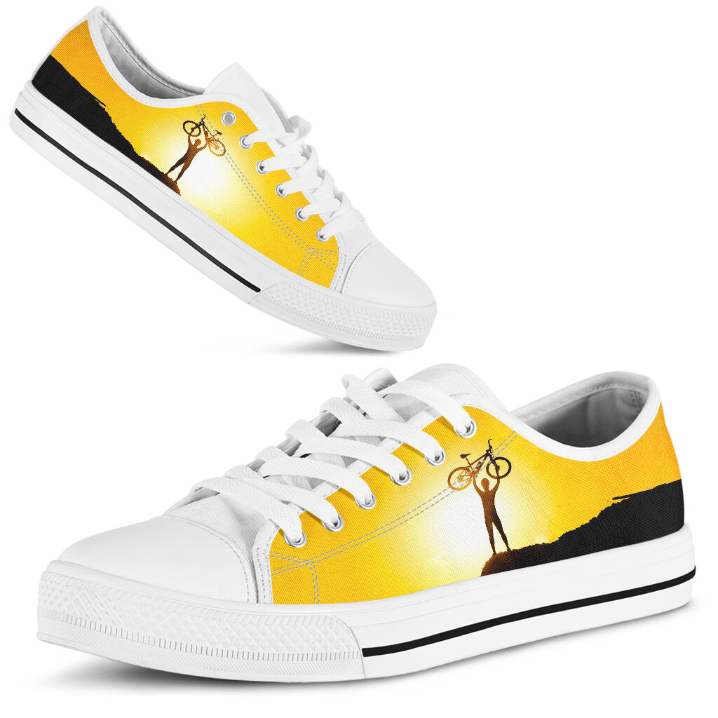 Mountain Bike Cyclist- Low Top Shoe - Love Love Top Shoes