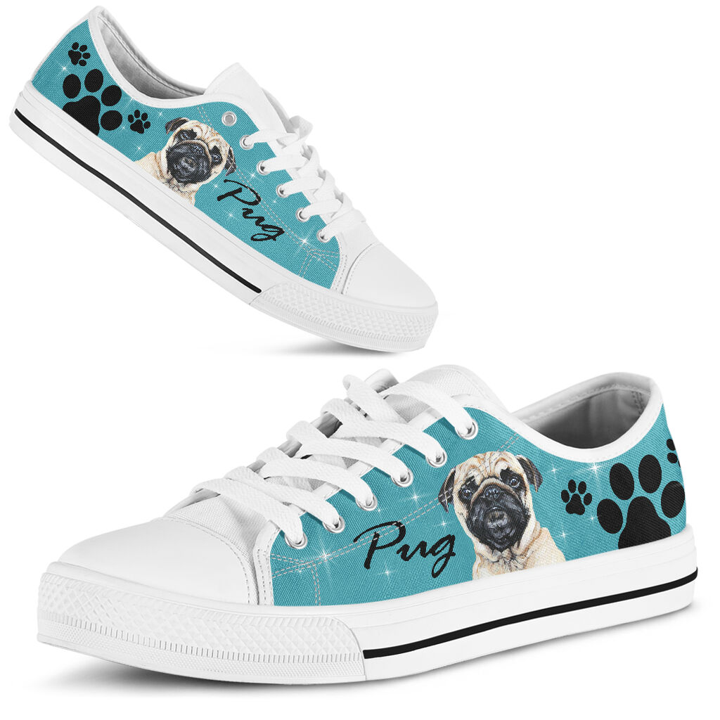 Pug And Paw - Low Top Shoe - Love Love Top Shoes